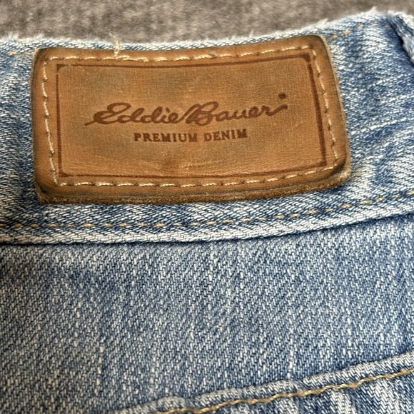 Eddie Bauer Capri Cropped Stretch Denim Blue Jeans Womens Size 6 Tall - Picture 9 of 9